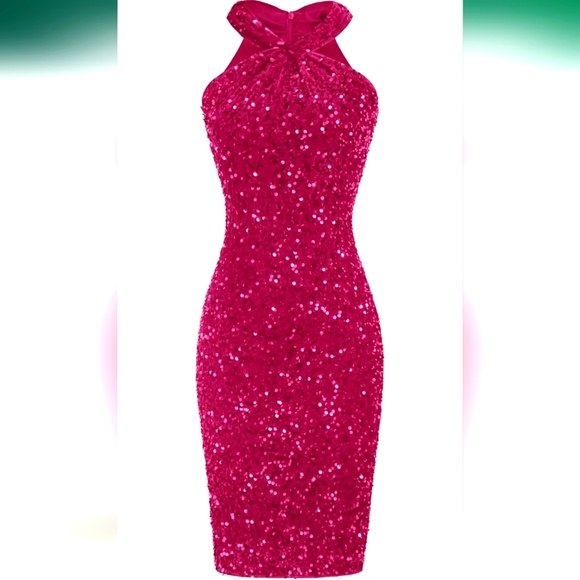 Grace Karin, large, hot pink sparkle - Picture 1 of 2